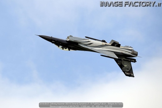 2019-09-07 Zeltweg Airpower 09319 General Dynamics F-16 Fighting Falcon - Belgian Air Force